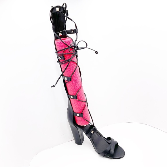 🆕{GUESS} Annalie Studded Block-Heel Gladiator Sandals - Picture 15 of 16